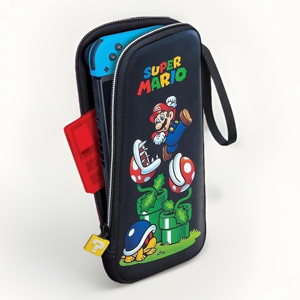 Nintendo Switch Super Mario Game Traveler Slim Padded Travel Case/Pouch Black
